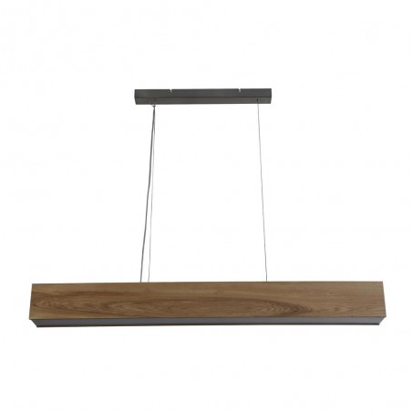 Wood Pendant LED bar light Ash (20W)