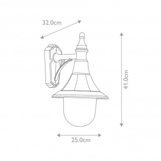 Aplique de pared de exterior Shannon
