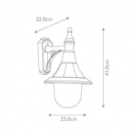 Aplique de pared de exterior Shannon