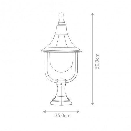 Outdoor Pedestal Lamp Shannon