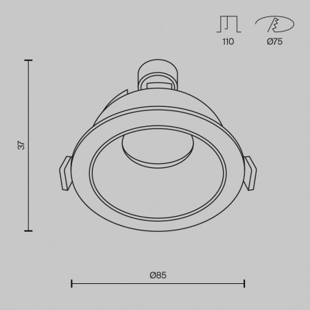Einbaudownlight teilen