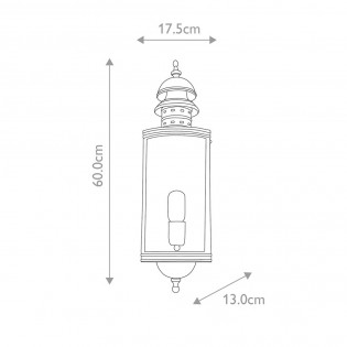 Outdoor Wall Lamp Downing Verdigris
