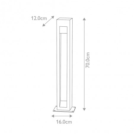 Baliza de exterior LED Parkstone 70 (6W)