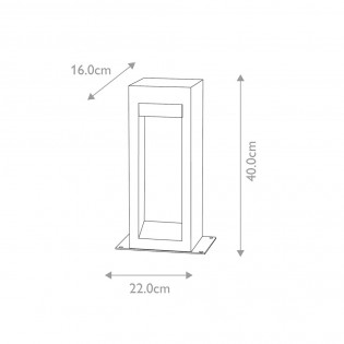 Baliza de exterior LED Parkstone 40 (6W)