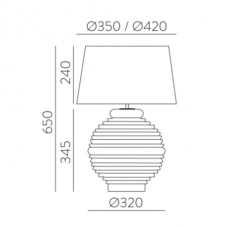 Table lamp Tarifa