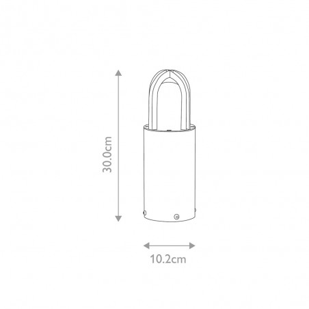 Outdoor bollard lamp Paignton 30