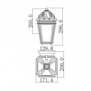 Aplique de pared de exterior Londontowne