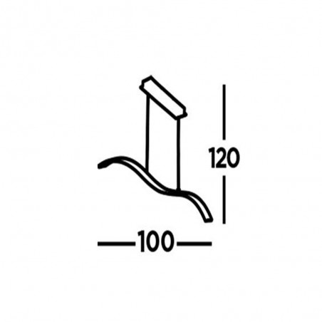 Colgante Led Bar OndaI (10 W)