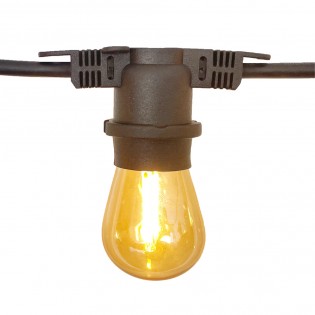 Outdoor sting lights E27 7.5M. IP54 (10 lights)