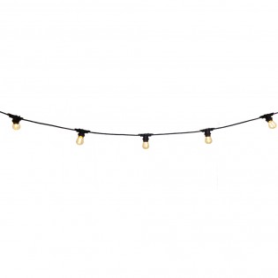 Outdoor sting lights E27 7.5M. IP54 (10 lights)