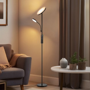 Lámpara de pie LED Vinet CCT Dim (30W+6W)