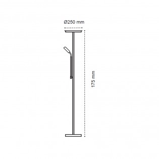 LED Floor Lamp Denzel CCT Dim (30W+6W)