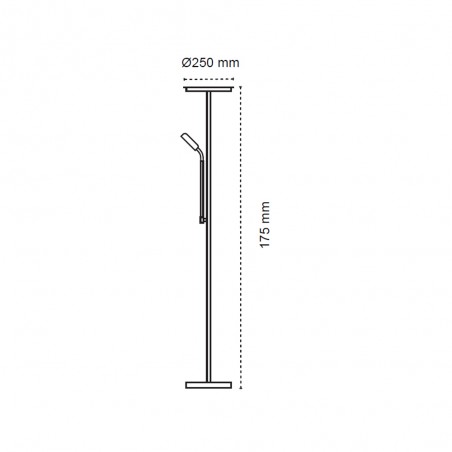 LED Floor Lamp Denzel CCT Dim (30W+6W)