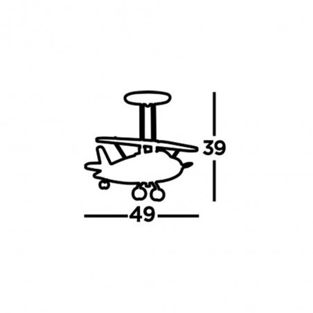Plafón Infantil Avioneta