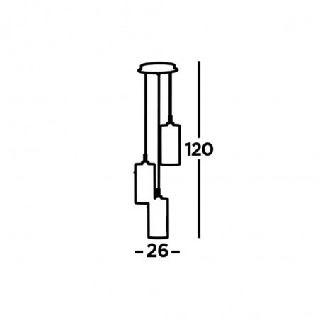 Colgante moderno redondo Duo 3 luces