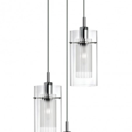 Colgante moderno redondo Duo 3 luces