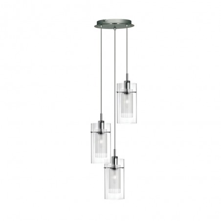 Colgante moderno redondo Duo 3 luces