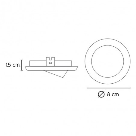 Einbaustrahler BASIC rund weiß - Wonderlamp