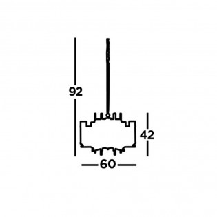 Colgante moderno Milo 6 luces