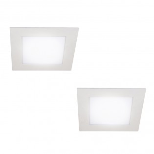 Pack 2 Downlights LED weiß...