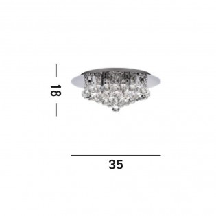 Ceiling lamp Crystal