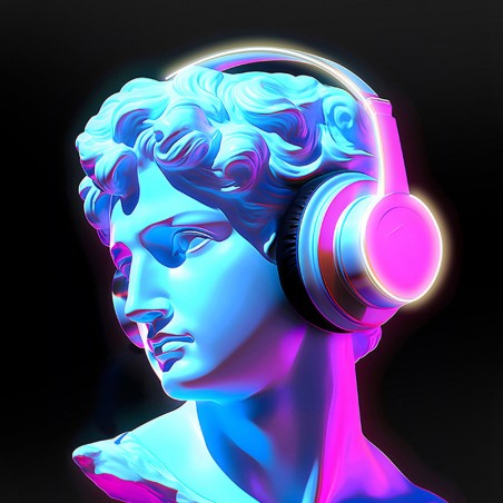 Picture with LED light Busto (80x120cm.)