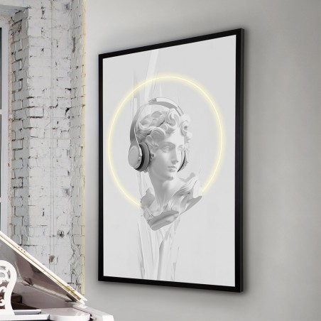 Picture with LED light Busto II (80x120cm.)