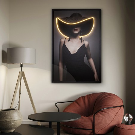 Cuadro con luz LED Pamela (80x120cm.)