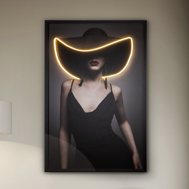 Cuadro con luz LED Pamela (80x120cm.)