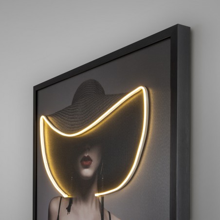 Cuadro con luz LED Pamela (80x120cm.)