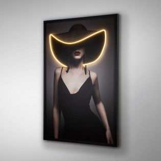 Cuadro con luz LED Pamela (80x120cm.)