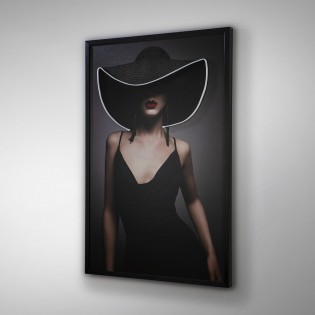Picture with LED light Pamela (80x120cm.)