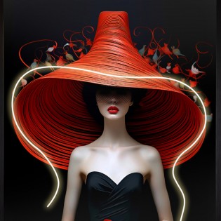 Picture with LED light Tocado (80x120cm.)