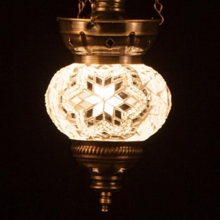Turkish Pendant Lamp KolyeIII11 (white)