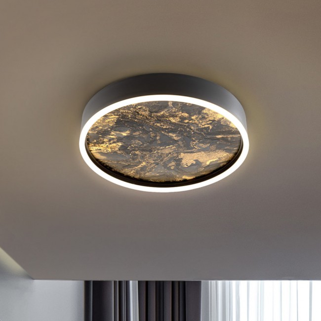 LED Ceiling Flush Light Stone CCT (36+20W)