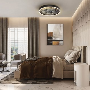 LED Ceiling Flush Light Stone CCT (60+35W)