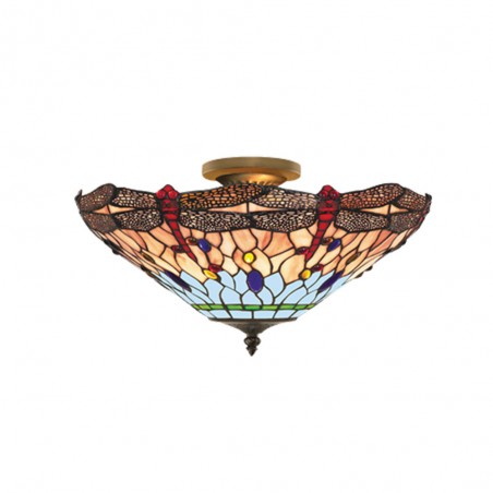 Flush light Tiffany Dragonfly