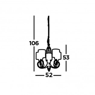 Chandelier Alberto (5 lights)
