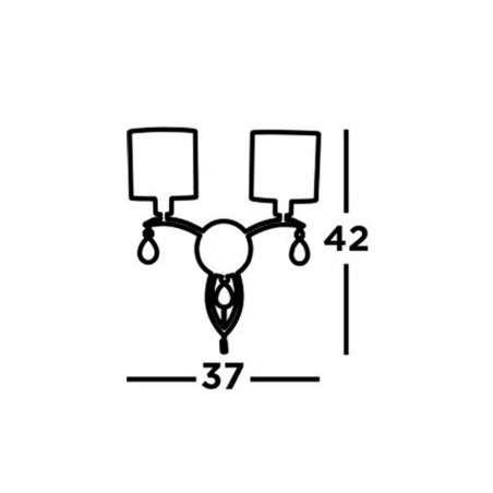 Wall lamp Alberto (2 lights)