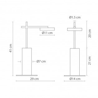 Lámpara de mesa LED Rafaela 2700K (6.5W)