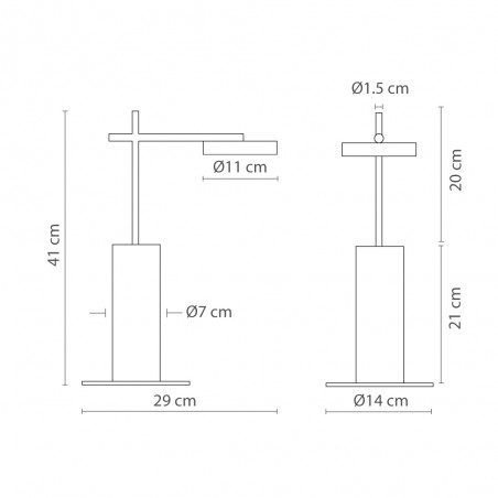 Lámpara de mesa LED Rafaela 2700K (6.5W)