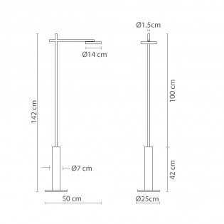 Lámpara de pie LED Rafaela 2700K (11.80W)