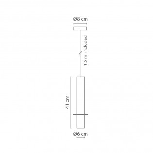 Pendant lamp Rita Brass