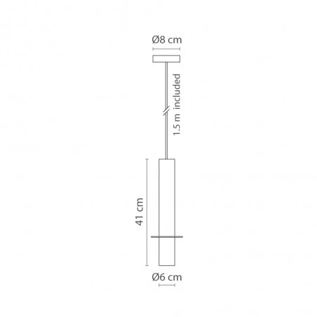 Pendant lamp Rita Brass