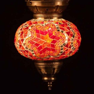 Turkish Pendant Lamp KolyeIII16 (orange)