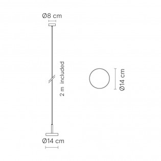 LED Pendant Lamp Rafaela Mono 2700K (11.80W)