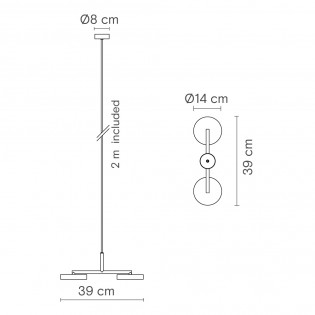LED Pendant Lamp Rafaela Duo 2700K (23.60W)