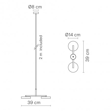LED Pendant Lamp Rafaela Duo 2700K (23.60W)