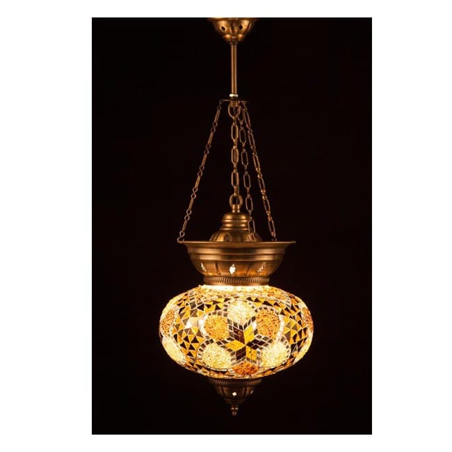 Turkish Pendant Lamp KolyeIII25 (yellow)