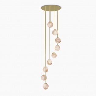 Cluster Pendant Lamp Royal Espiral (9 lights)